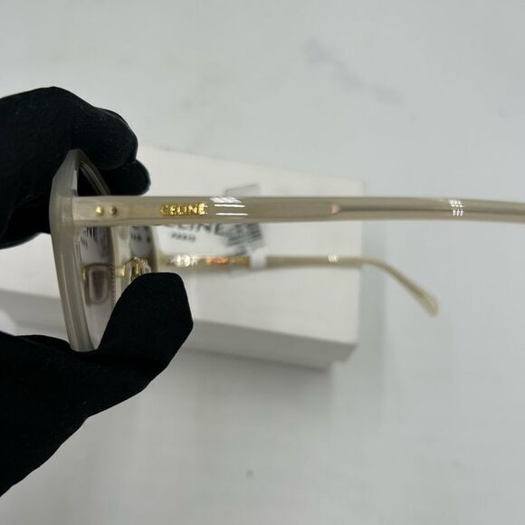 Women’s Celine round acetate oversized sunglasses made in Italy - Picture 6 of 9